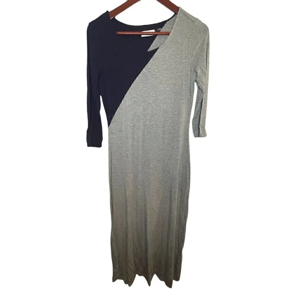 Calvin Klein Long 3/4 Sleeve Cotton Dress